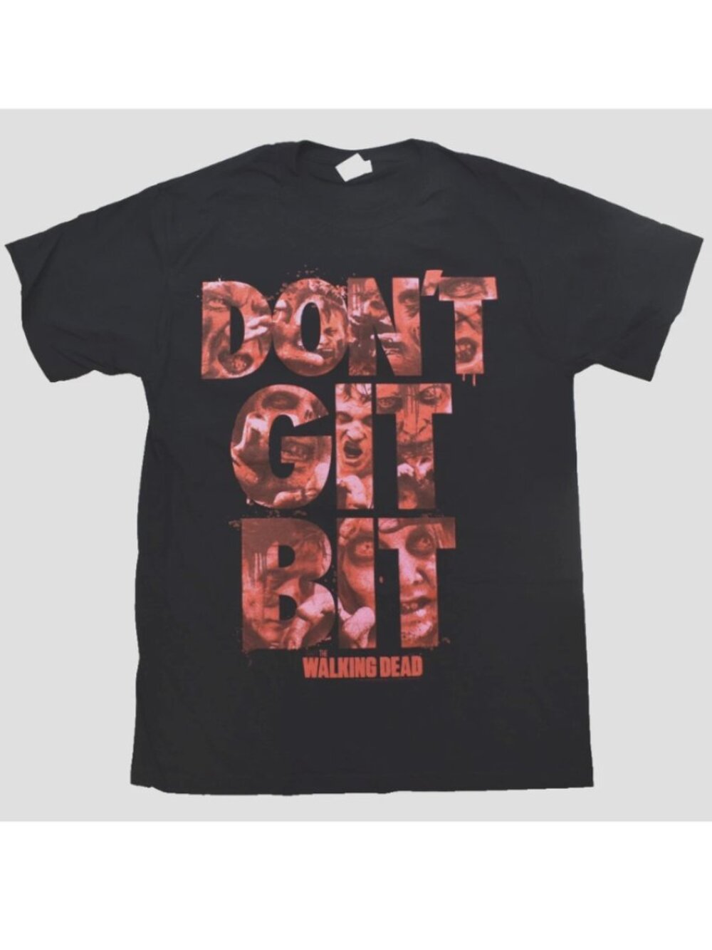 The Walking Dead Mens Don't Get Bit Bloody Zombies 2012 Print Shirt New S, M, L